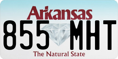 AR license plate 855MHT