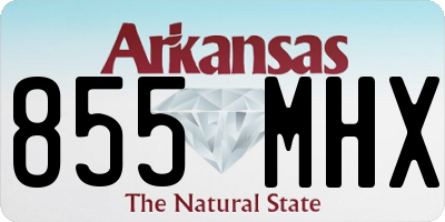 AR license plate 855MHX