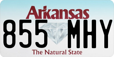 AR license plate 855MHY
