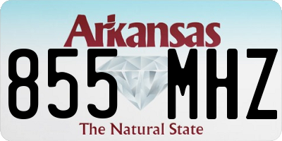 AR license plate 855MHZ