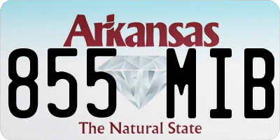 AR license plate 855MIB