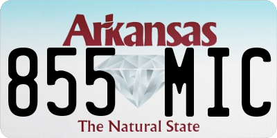 AR license plate 855MIC