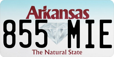 AR license plate 855MIE