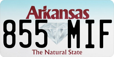 AR license plate 855MIF
