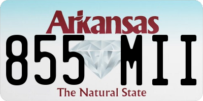 AR license plate 855MII