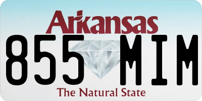 AR license plate 855MIM