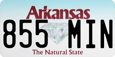 AR license plate 855MIN