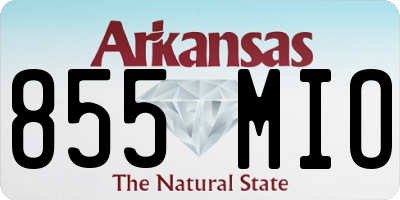 AR license plate 855MIO