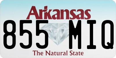 AR license plate 855MIQ