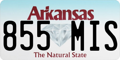AR license plate 855MIS