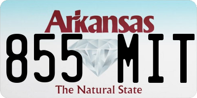 AR license plate 855MIT