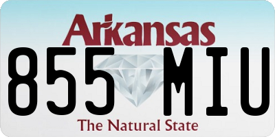 AR license plate 855MIU