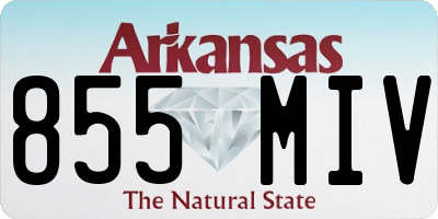 AR license plate 855MIV