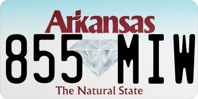 AR license plate 855MIW