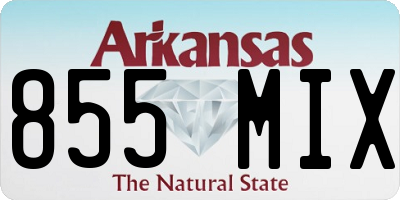 AR license plate 855MIX