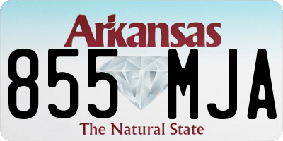 AR license plate 855MJA