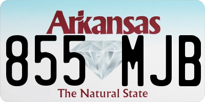 AR license plate 855MJB