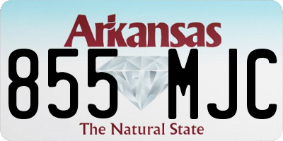 AR license plate 855MJC