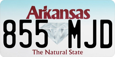 AR license plate 855MJD
