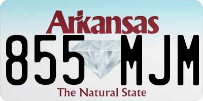 AR license plate 855MJM