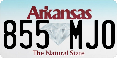 AR license plate 855MJO