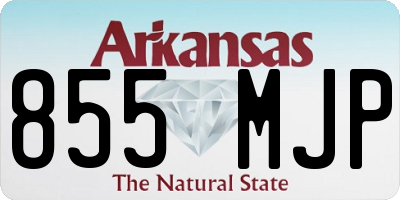 AR license plate 855MJP