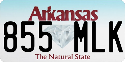 AR license plate 855MLK