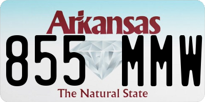AR license plate 855MMW
