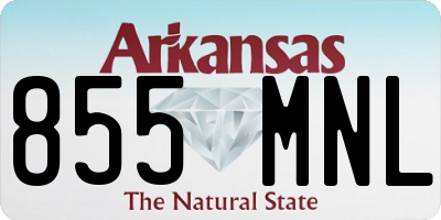 AR license plate 855MNL
