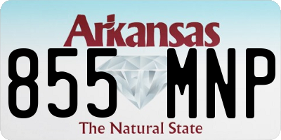 AR license plate 855MNP