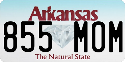 AR license plate 855MOM
