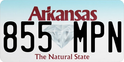 AR license plate 855MPN