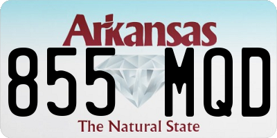 AR license plate 855MQD