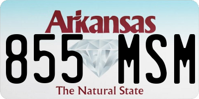 AR license plate 855MSM