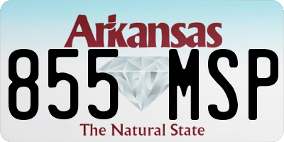 AR license plate 855MSP