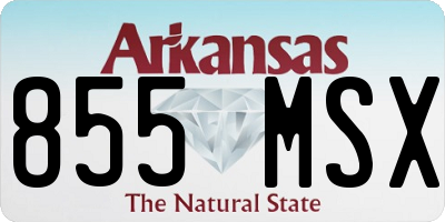 AR license plate 855MSX