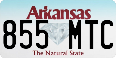 AR license plate 855MTC