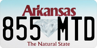 AR license plate 855MTD