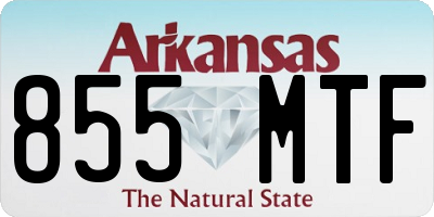 AR license plate 855MTF