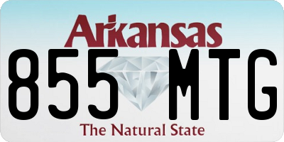 AR license plate 855MTG