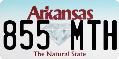 AR license plate 855MTH
