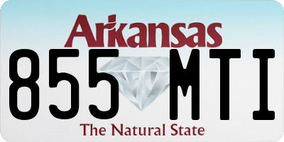 AR license plate 855MTI