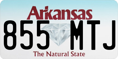 AR license plate 855MTJ