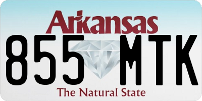 AR license plate 855MTK