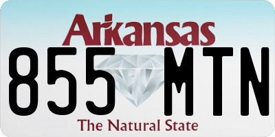 AR license plate 855MTN