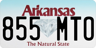AR license plate 855MTO