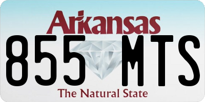 AR license plate 855MTS