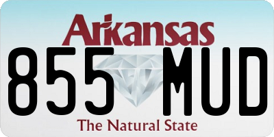 AR license plate 855MUD