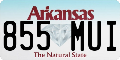 AR license plate 855MUI