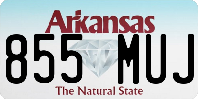 AR license plate 855MUJ
